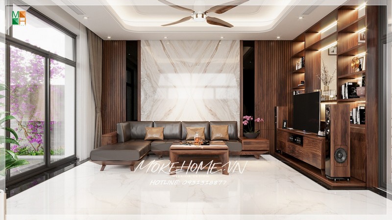 thiết kế phòng khách hiện đại